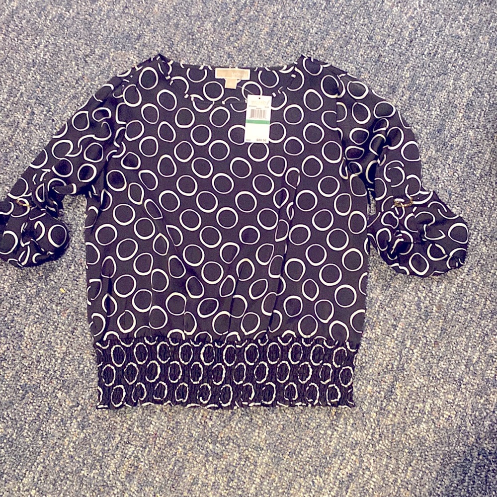 Michael kors black 3/4 sleeve blouse.